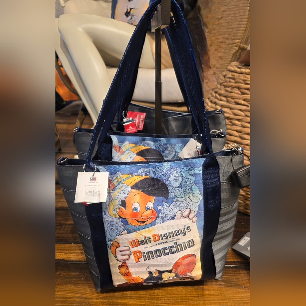Disney Parks Harveys Pinocchio Tote Bag